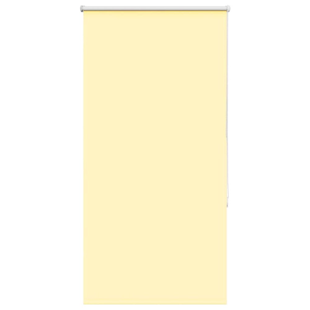vidaXL Rullgardin mörkläggningsgul 80x150 cm tyg bredd 75,7 cm