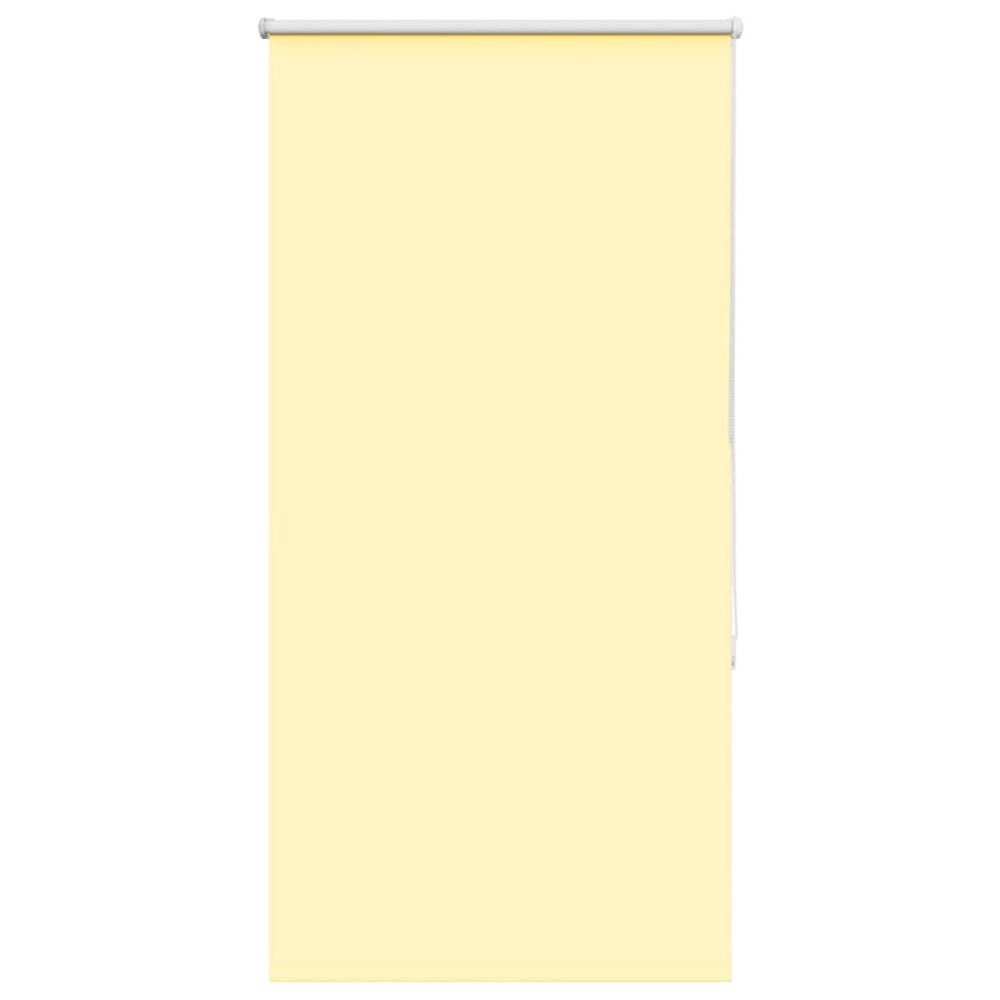 vidaXL Rullgardin mörkläggningsgul 85x150 cm tygbredd 80,7 cm
