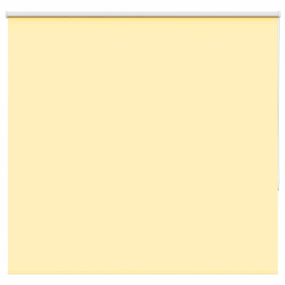vidaXL Rullgardin mörkläggningsgul 155x150 cm tyg bredd 151,6 cm