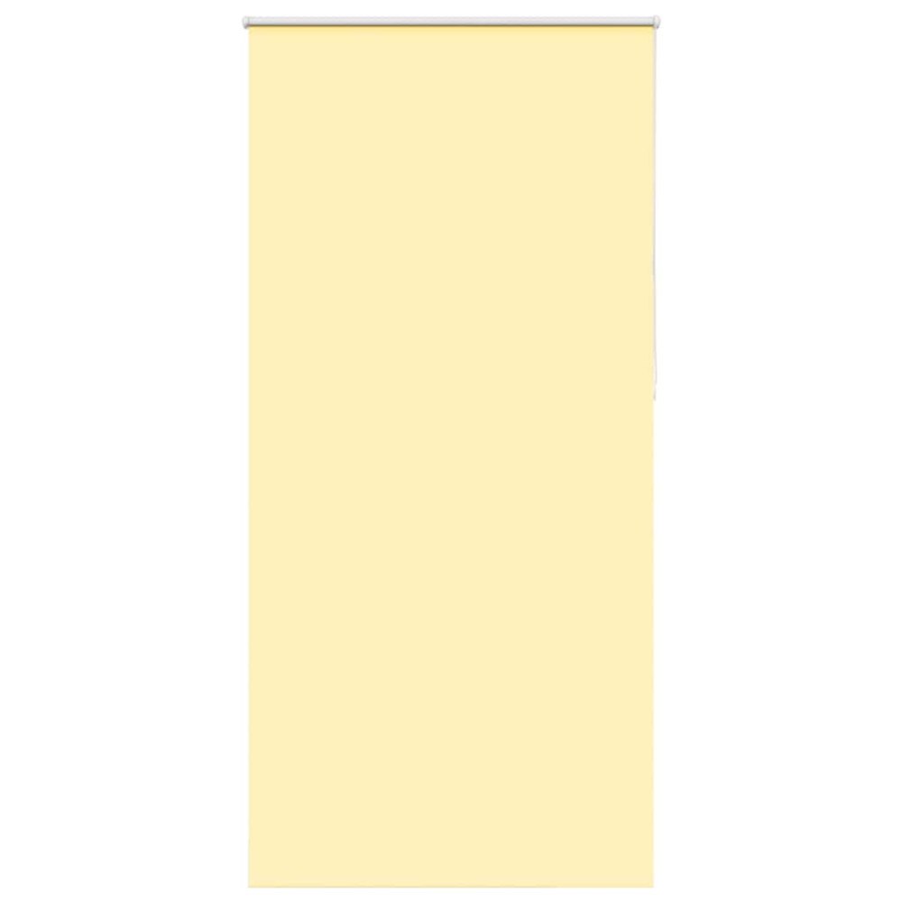 vidaXL Rullgardin mörkläggningsgul 110x230 cm tyg bredd 105,7 cm