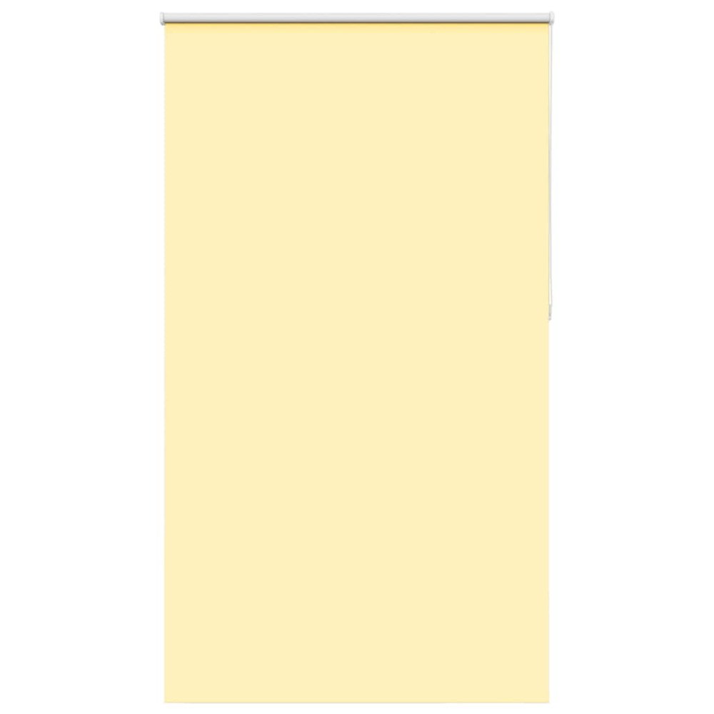 vidaXL Rullgardin mörkläggningsgul 125x230 cm tyg bredd 121,6 cm