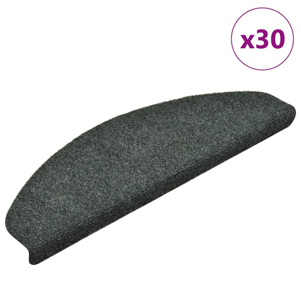 vidaXL Trappmattor självhäftande 30 st Grön 65x21x4 cm