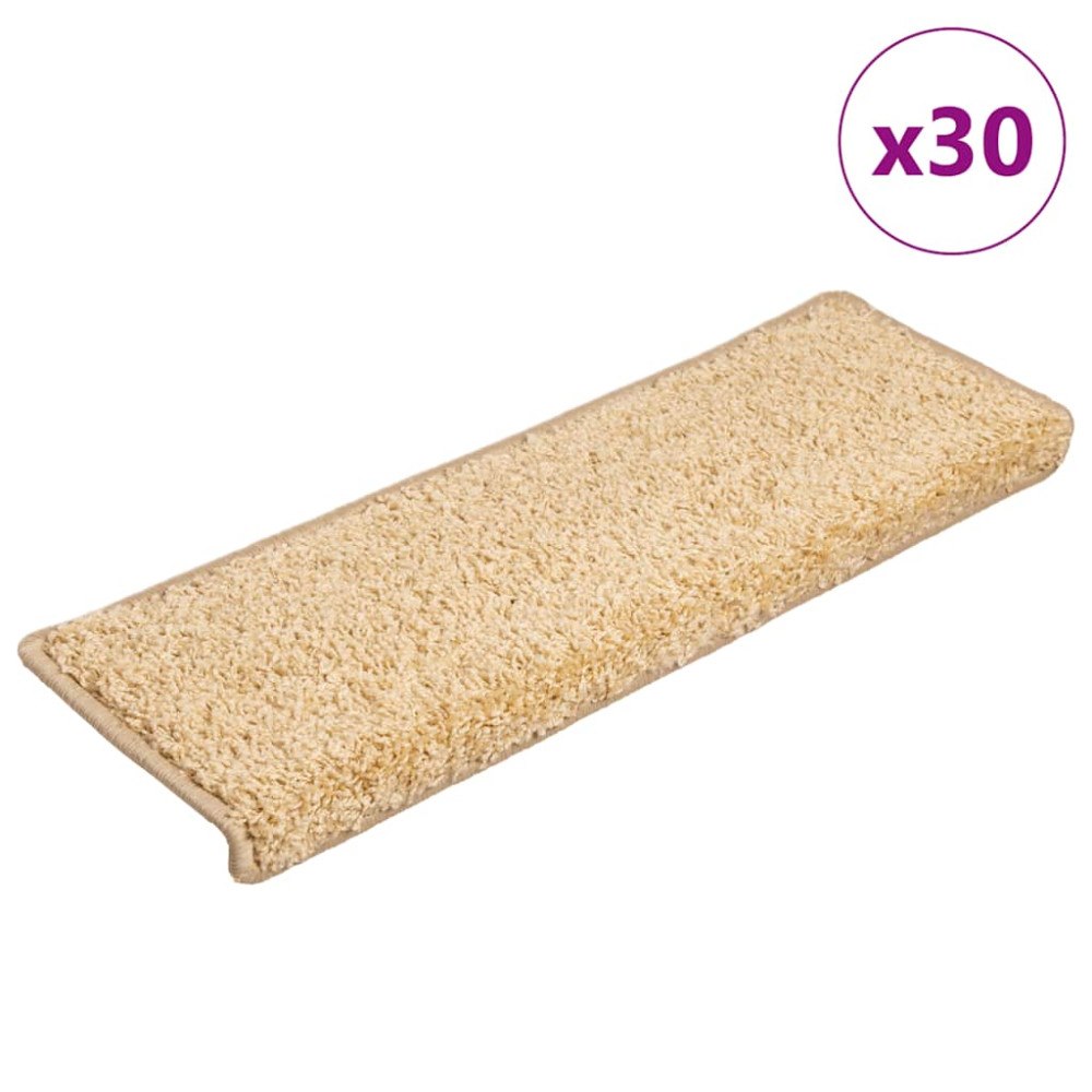 vidaXL Trappmattor 30 st 65x21x4 cm brun