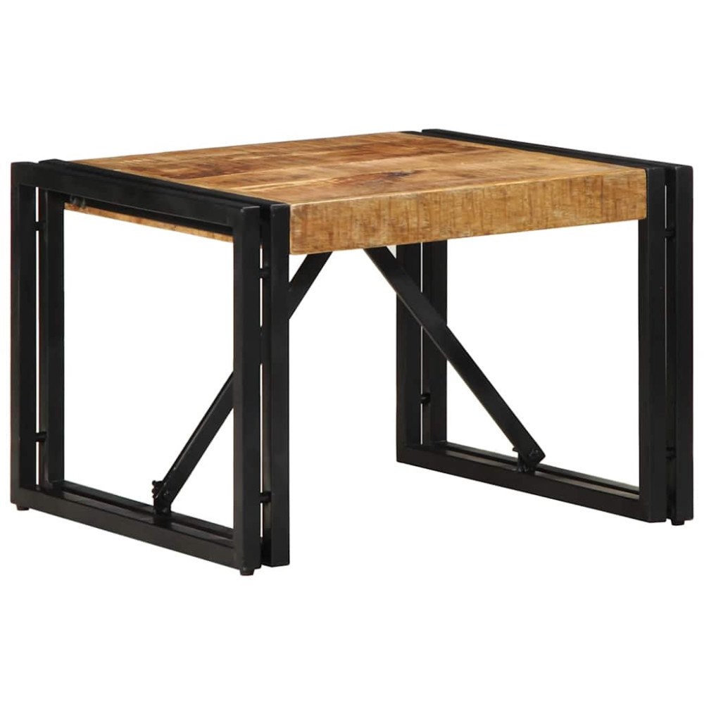 vidaXL Soffbord 50x50x35 cm massivt grovt trä mango