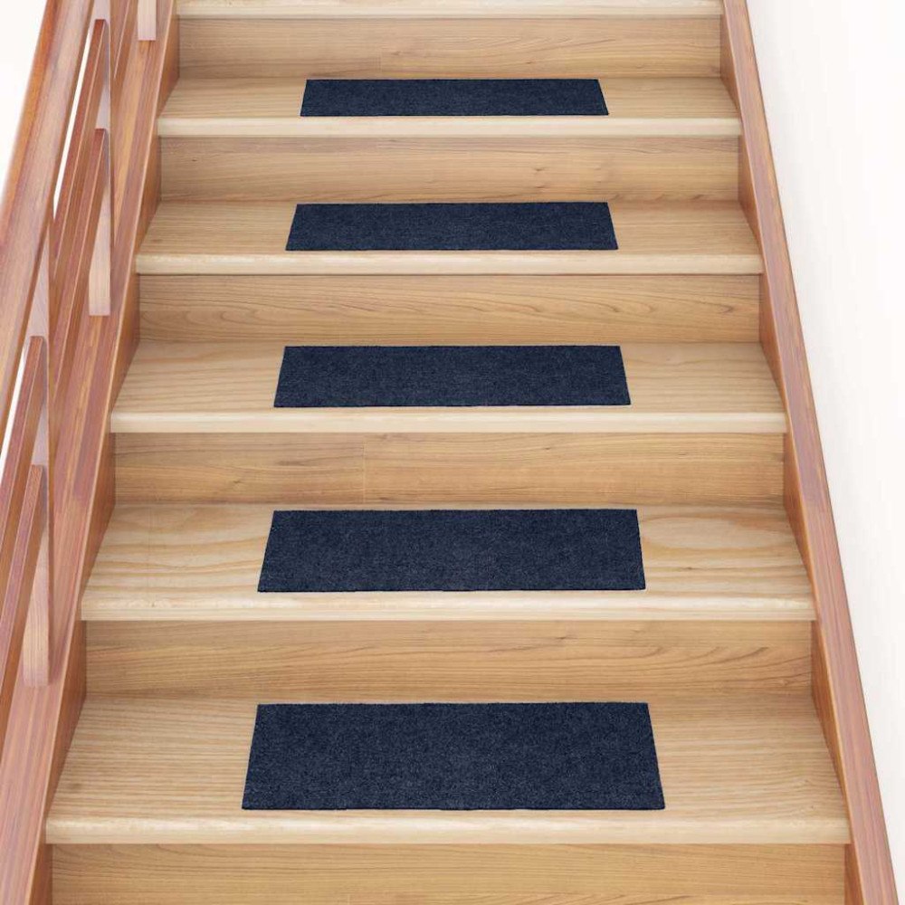 vidaXL Trappmattor självhäftande 30 st blå 60x25 cm rektangulär