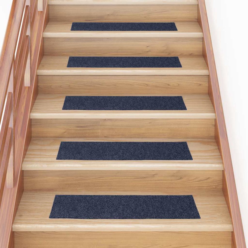 vidaXL Trappmattor självhäftande 30 st gråblå 76x20 cm rektangulär