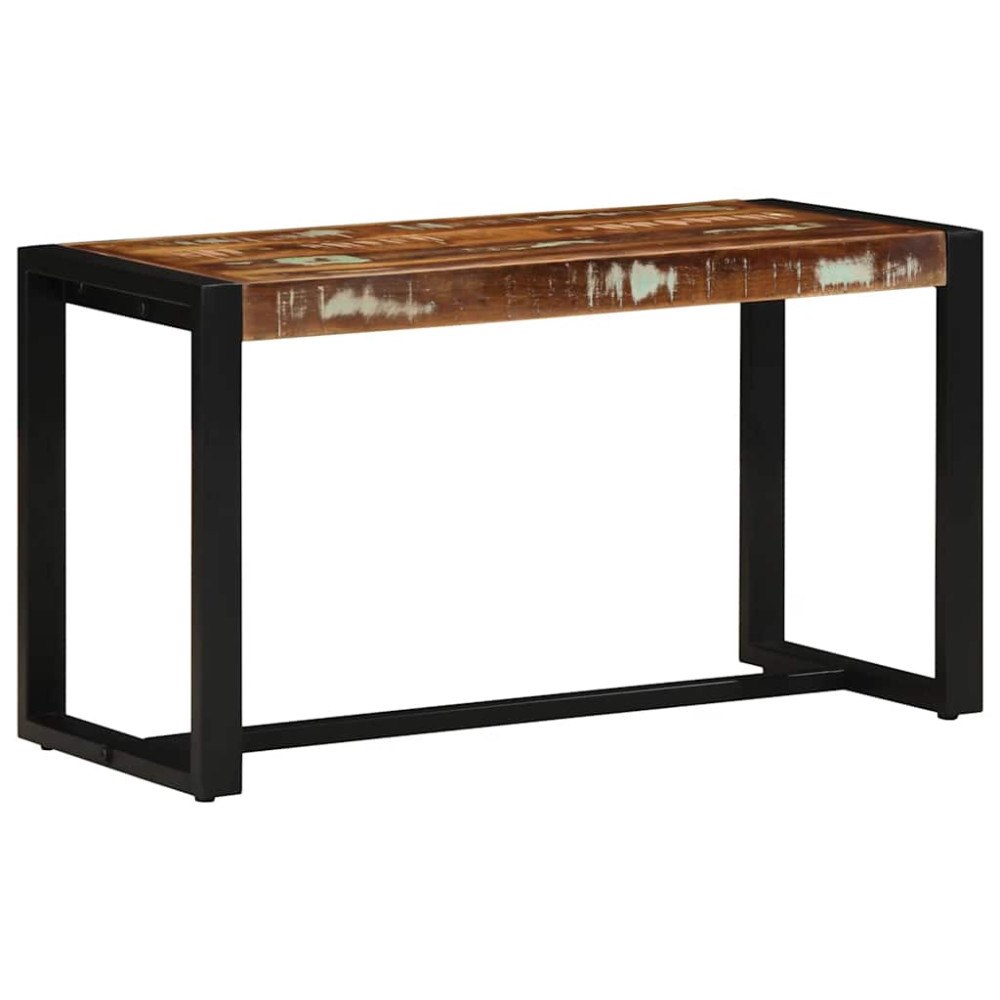 vidaXL Bänk flerfärgad 80x35x45 cm massivt trä återvunnet