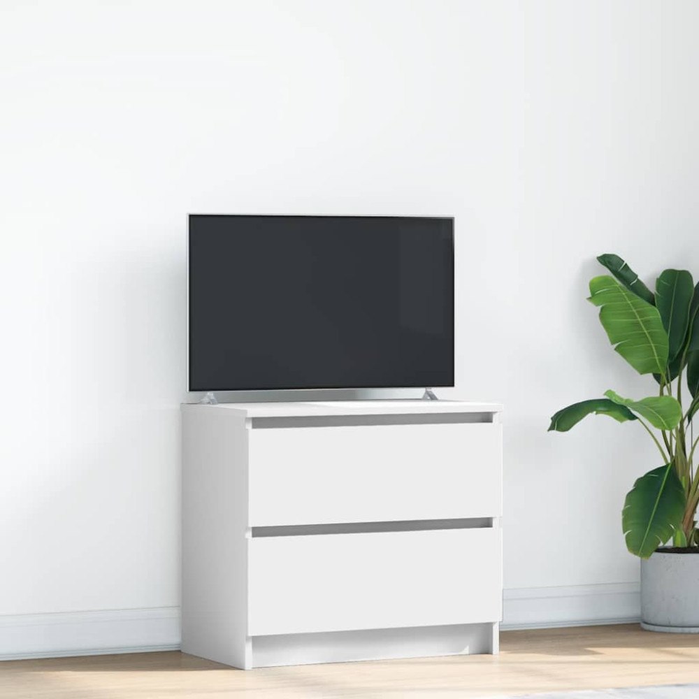 vidaXL TV-bänk vit 60x35x54 cm konstruerat trä