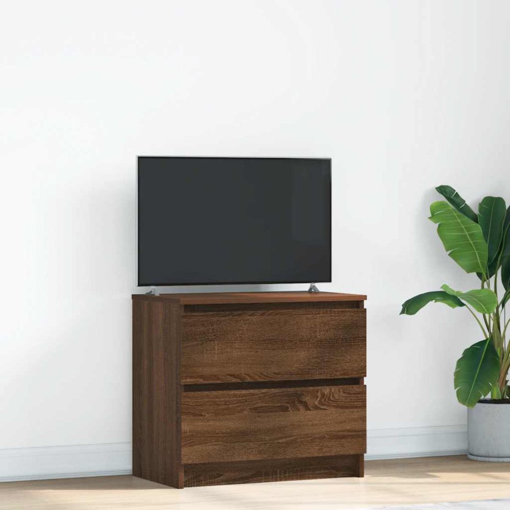 vidaXL TV-bänk brun ek 60x35x54 cm konstruerat trä