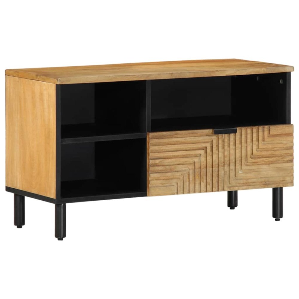 vidaXL TV-bänk brun 80x33x46 cm mango i massivt trä