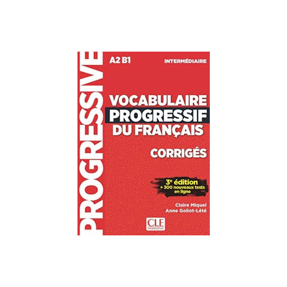 CLE International Vocabulaire progressif du francais: Niveau intermediaire (A2/B1) Corriges (häftad, fre)