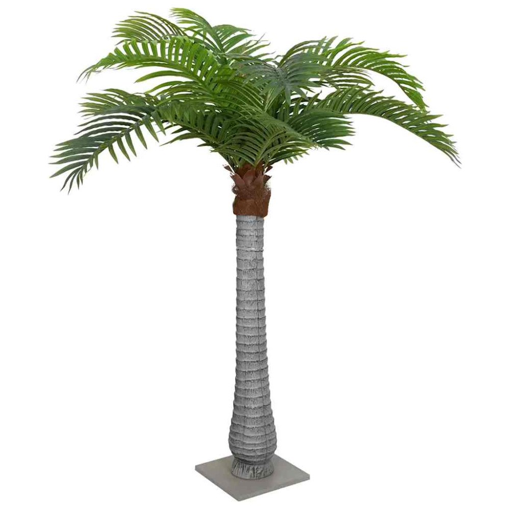 vidaXL Konstgjord palm 15 blad 200 cm grön