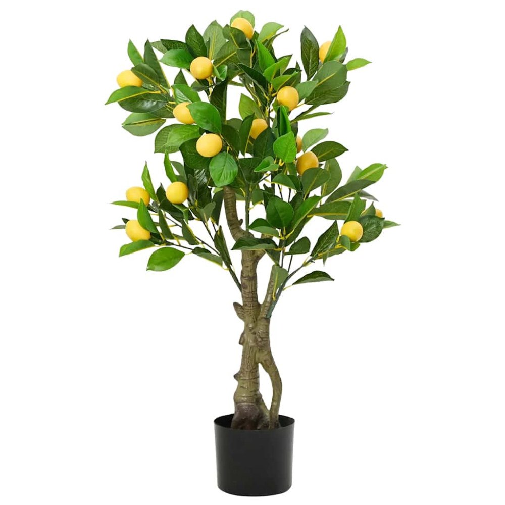 vidaXL Konstgjort citronträd 234 blad 90 cm grönt