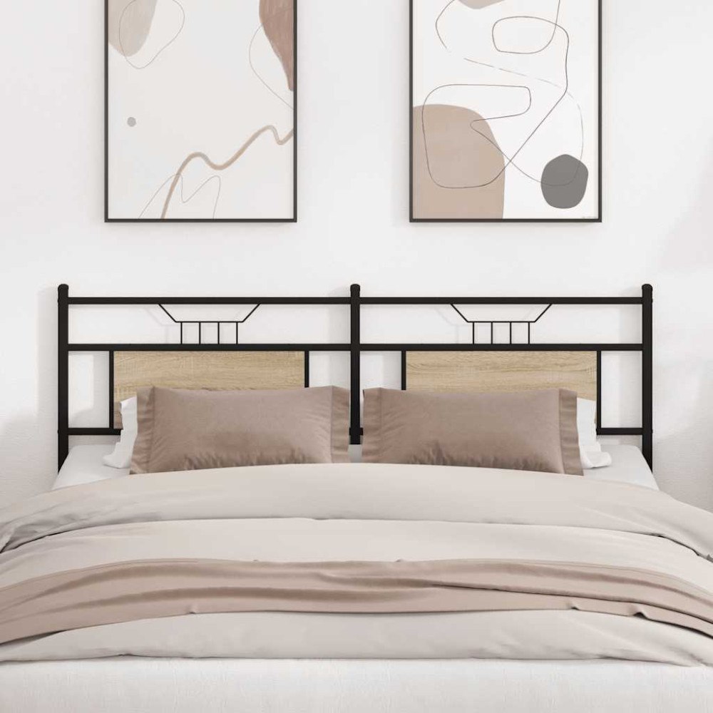 vidaXL Ersättningsgavel Sonoma ek 160 cm konstruerat trä och stål