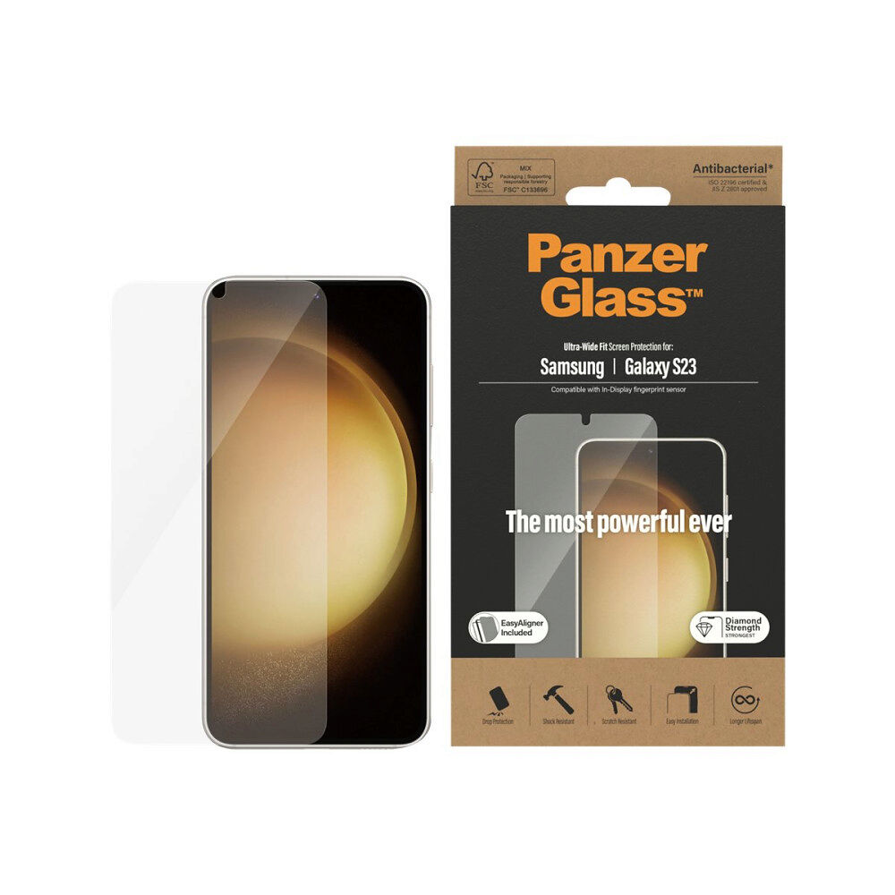 PanzerGlass PanzerGlass - skärmskydd för mobiltelefon - ultrabred passning med EasyAligner