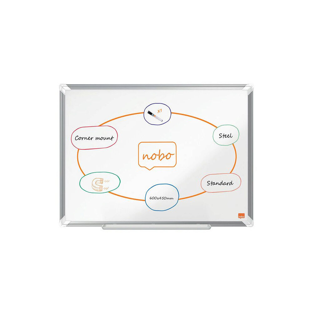 NOBO Whiteboard NOBO premium stål 60x45cm