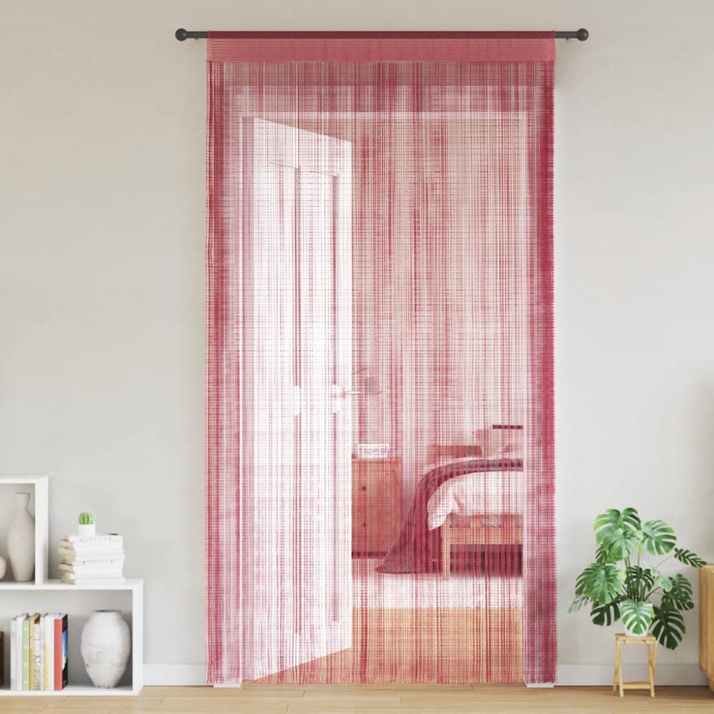 vidaXL Stränggardiner 2 st rosa 140x250 cm