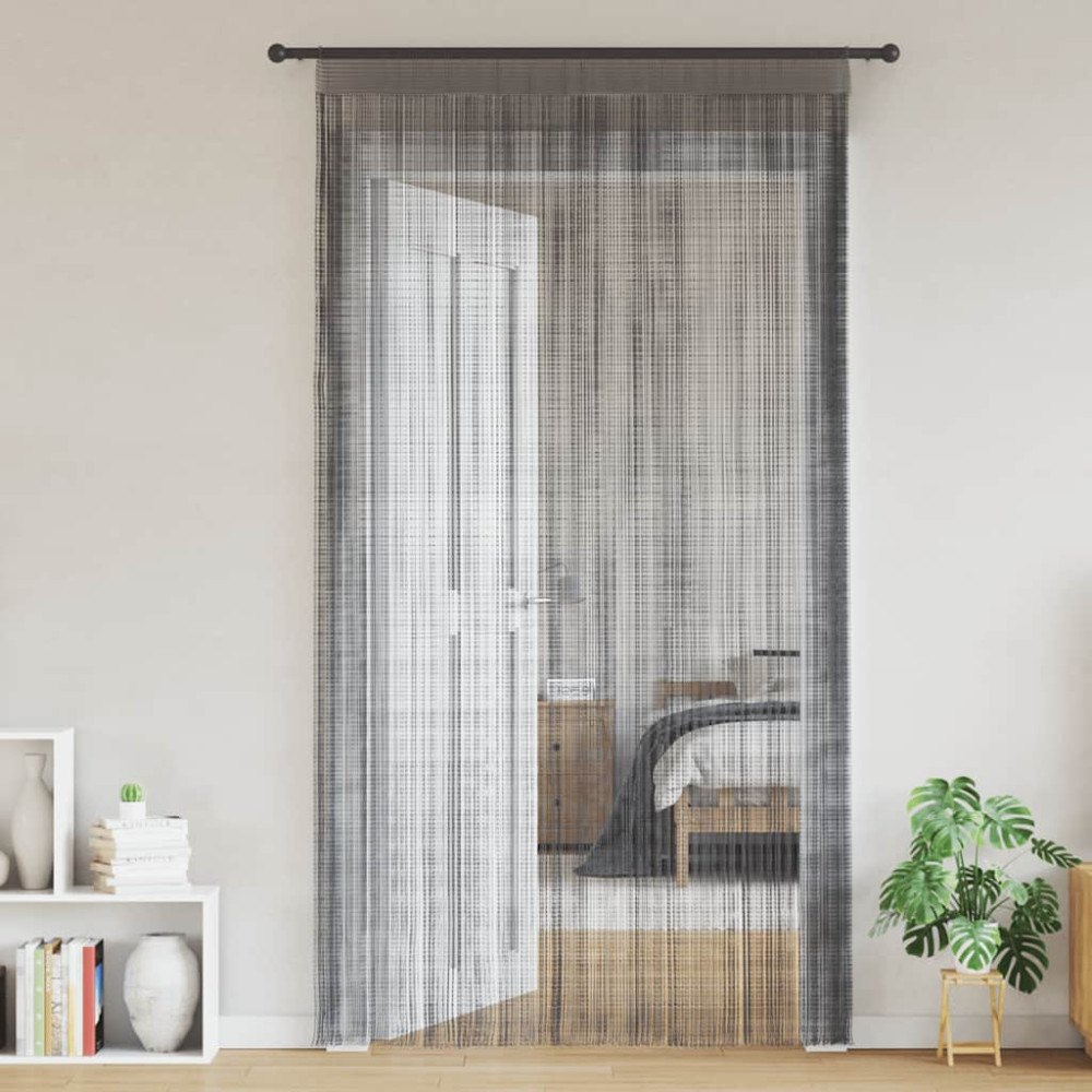 vidaXL Snörgardiner 2 st antracit 100x250 cm