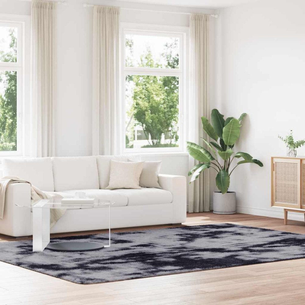 vidaXL Ryamatta med lång lugg NAVARRA mörkgrå 240x340 cm polyester
