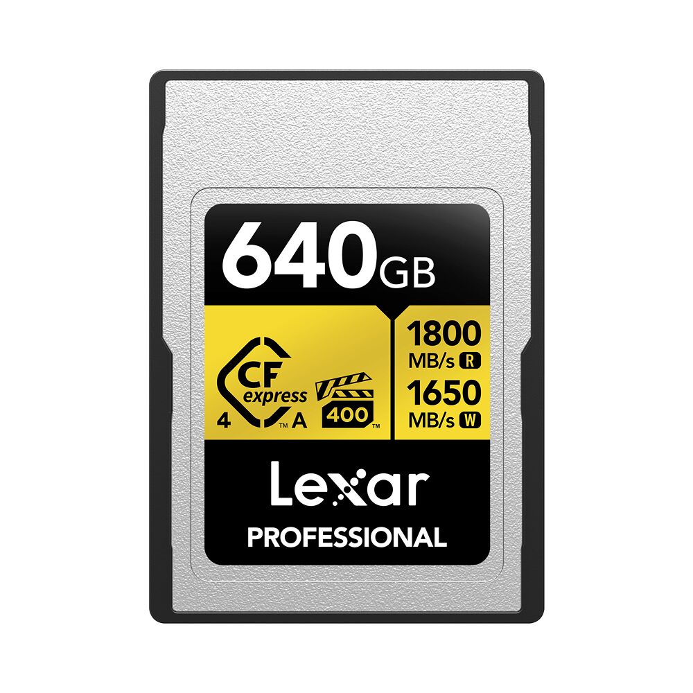 LEXAR Lexar CFexpress 4.0 Pro Gold, VPG400, R1800/W1650 (Type A) 640GB