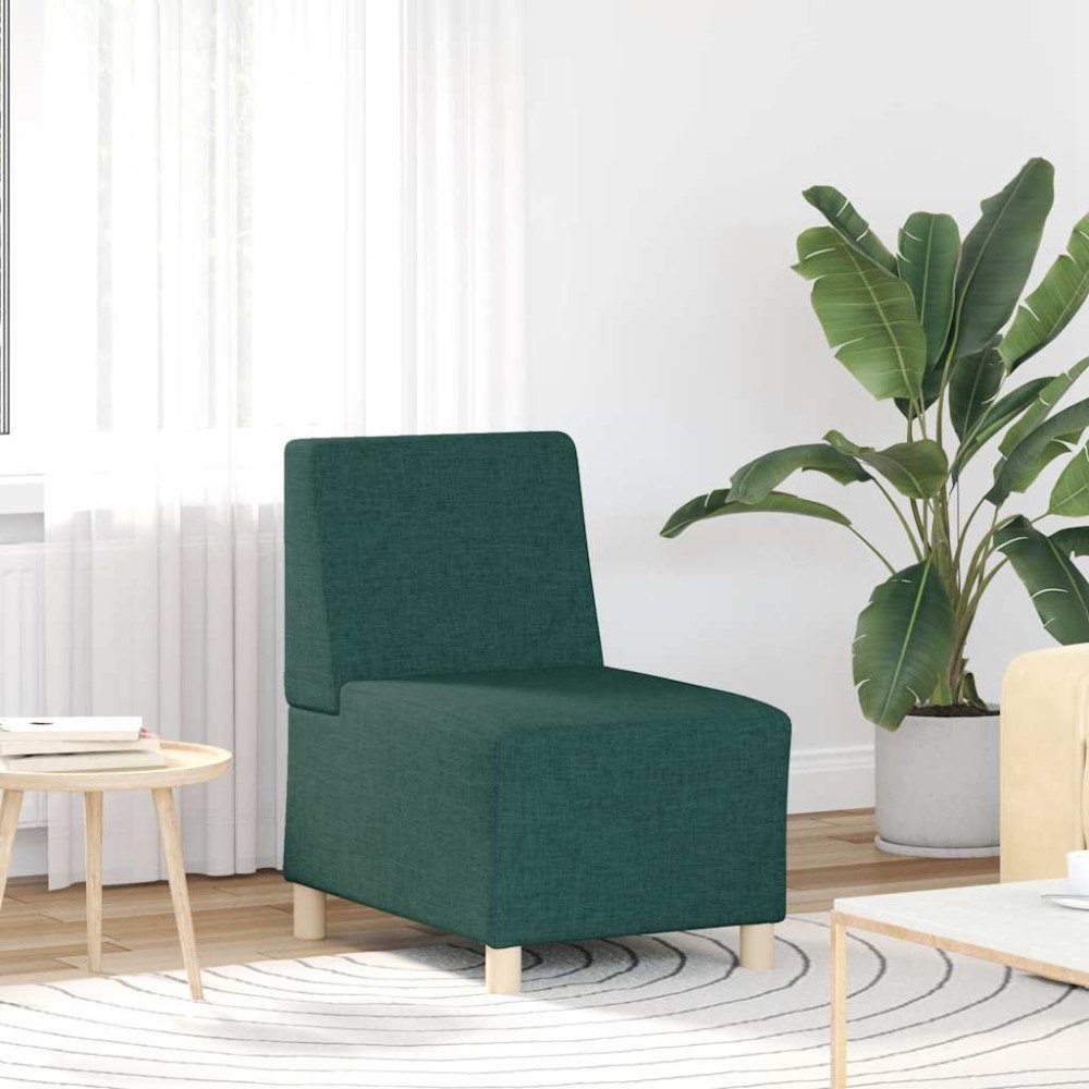vidaXL Soffstol mörkgrön 55 cm tyg