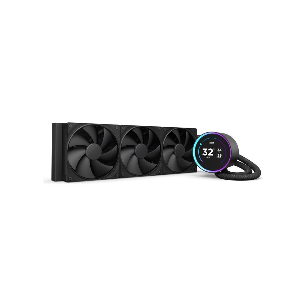 NZXT NZXT Kraken Elite 360 - kylsystem med vätska till processorn - med LCD-display