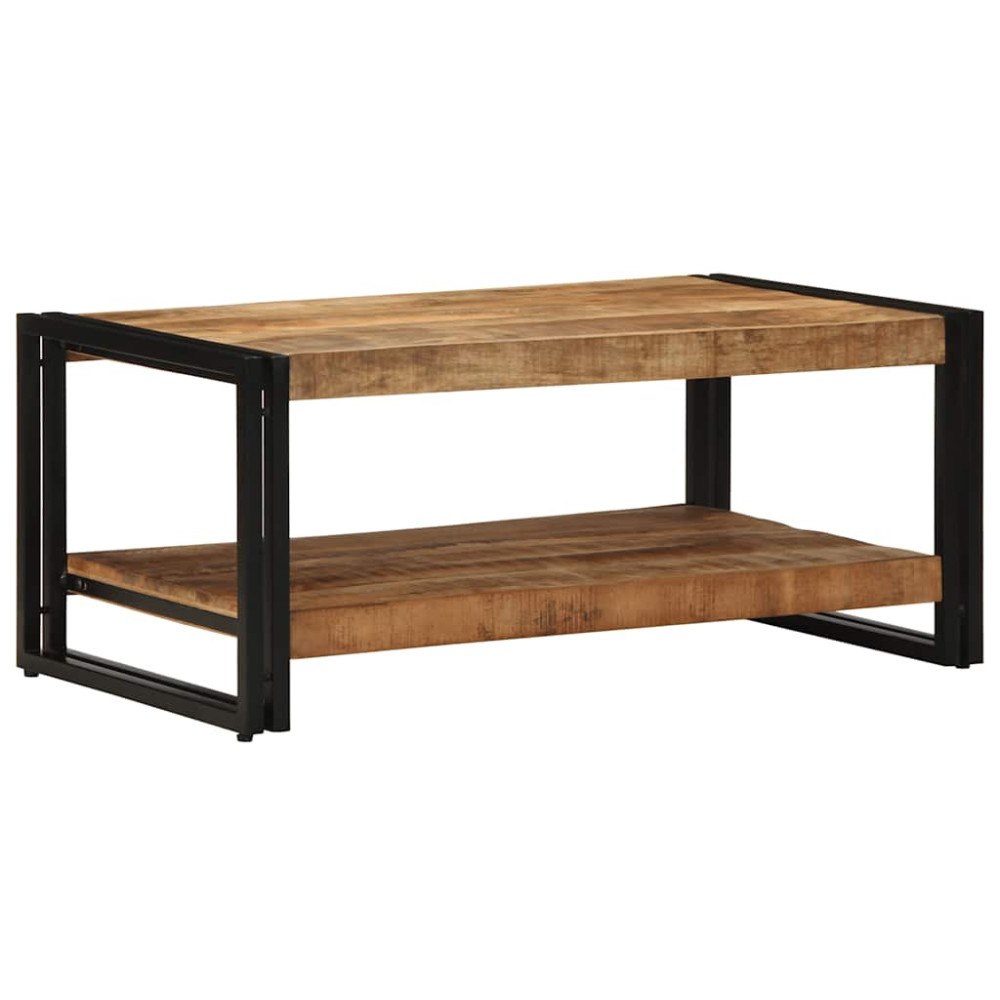 vidaXL Soffbord 90x50x38 cm massivt grovt trä mango