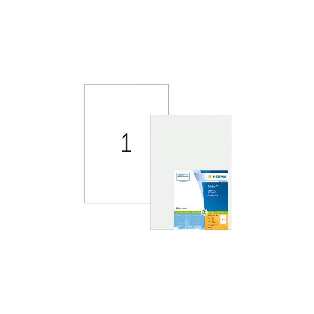 HERMA Etikett HERMA Premium A3 420x297mm100/fp