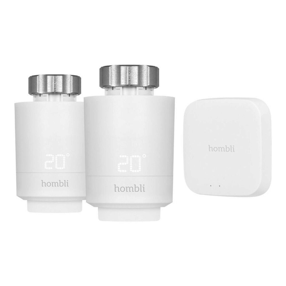 Hombli Hombli - Starter Kit - elementtermostat - smart - Bluetooth LE - vit - med Hombli Smart Bluetooth Bridge USB (paket om 2...