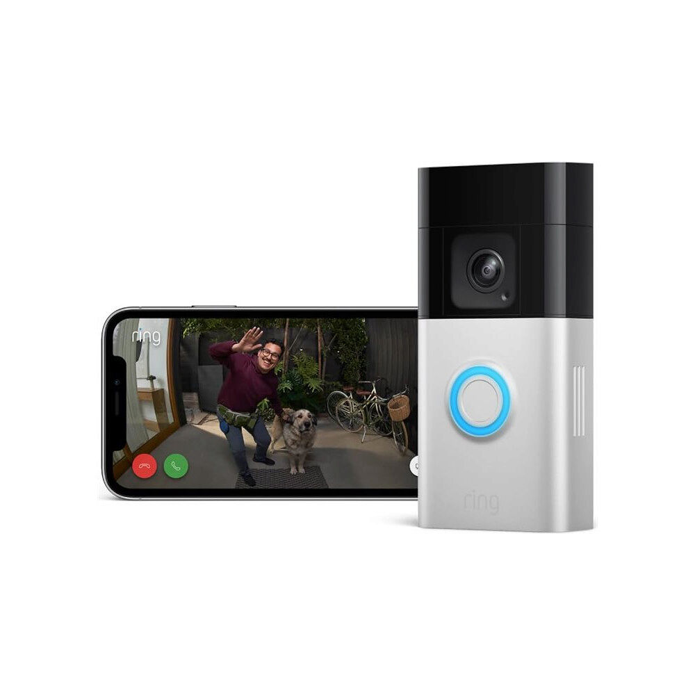 RING Ring Battery Video Doorbell Pro - smart dörrklocka - med helkroppsvy, 3D-rörelsedetektering, nattsikt i färg, 30 dagars...