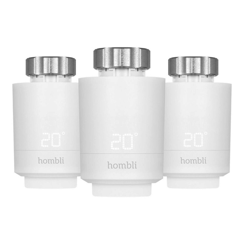 Hombli Hombli HBPP-0112 - Expansion Pack - elementtermostat - smart, 2+1 - Bluetooth LE - vit (paket om 3)