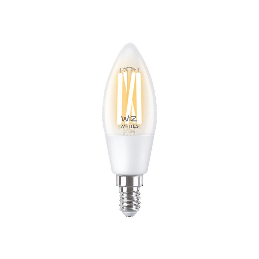 WiZ WiZ Connected - LED-glödlampa med filament - form: C35 - E14 - 4.9 W - varmt till kallt vitt ljus - 2700-6500 K