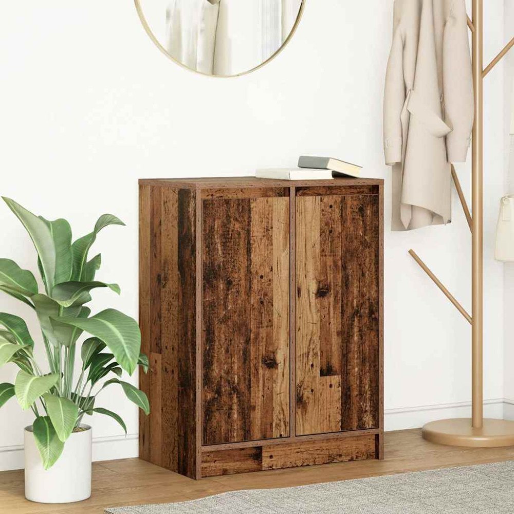 vidaXL Skänk gammalt trä 57x34x76 cm konstruerat trä