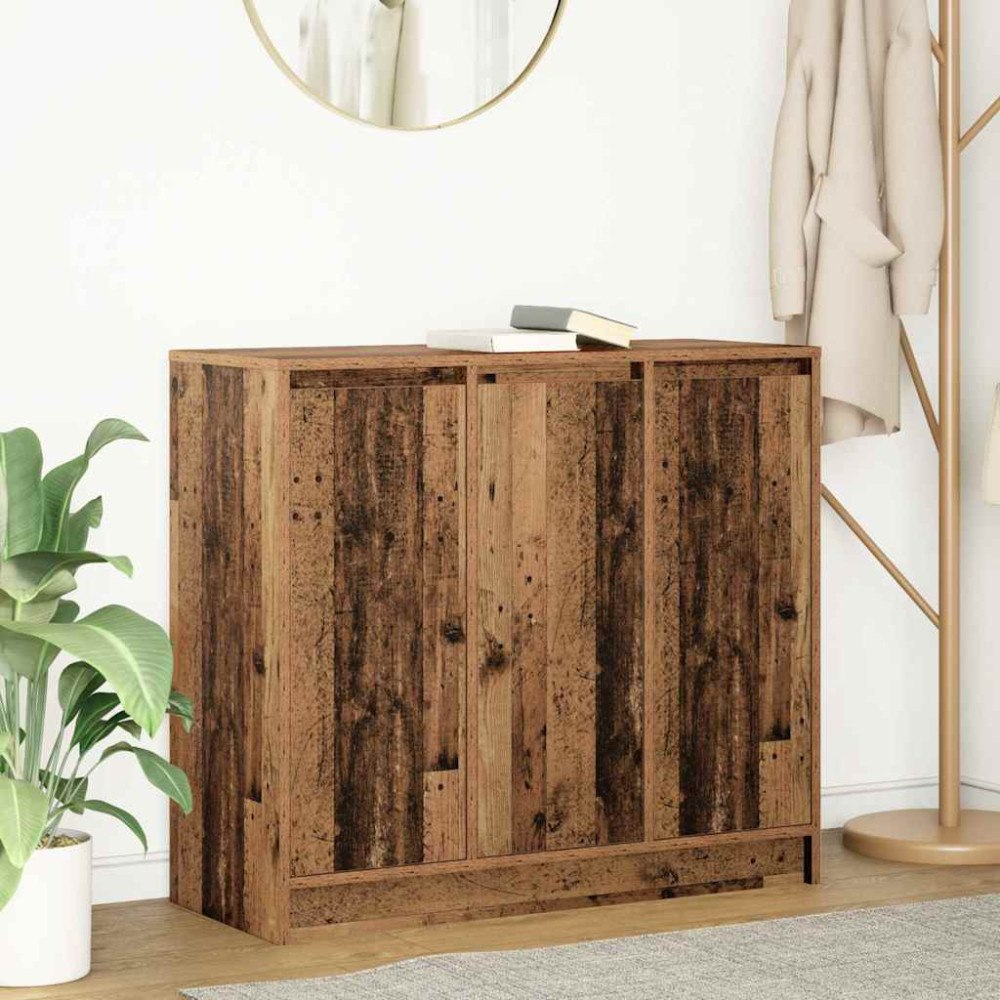 vidaXL Skänk gammalt trä 85x34x76 cm konstruerat trä