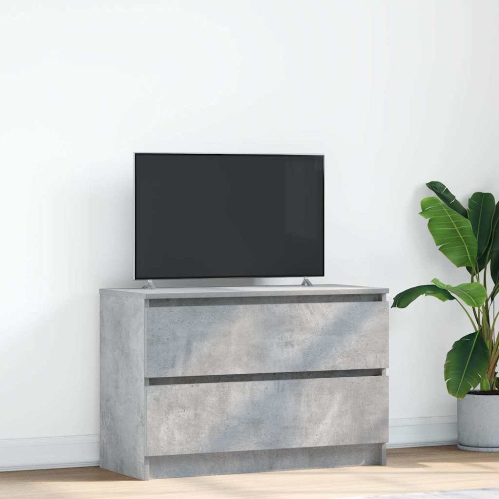 vidaXL TV-bänk betonggrå 80x35x54 cm konstruerat trä