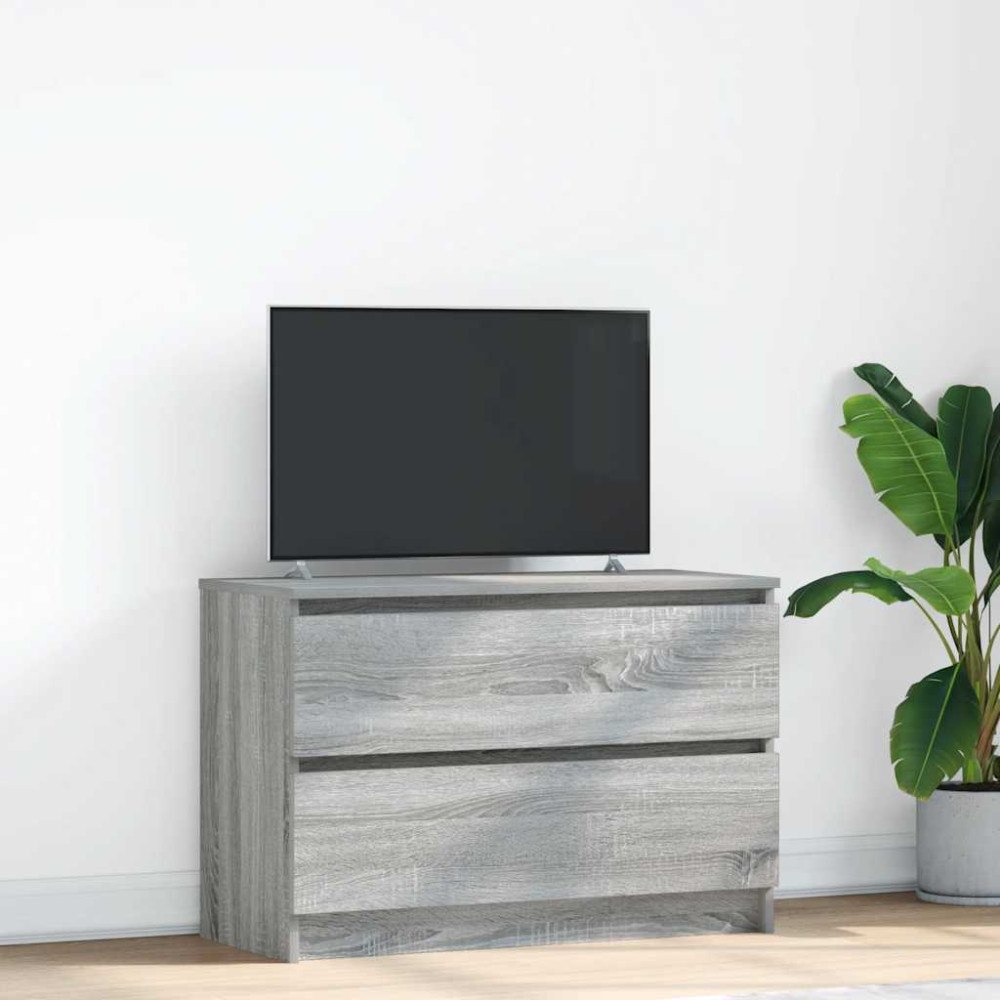 vidaXL TV-bänk grå sonoma 80x35x54 cm konstruerat trä