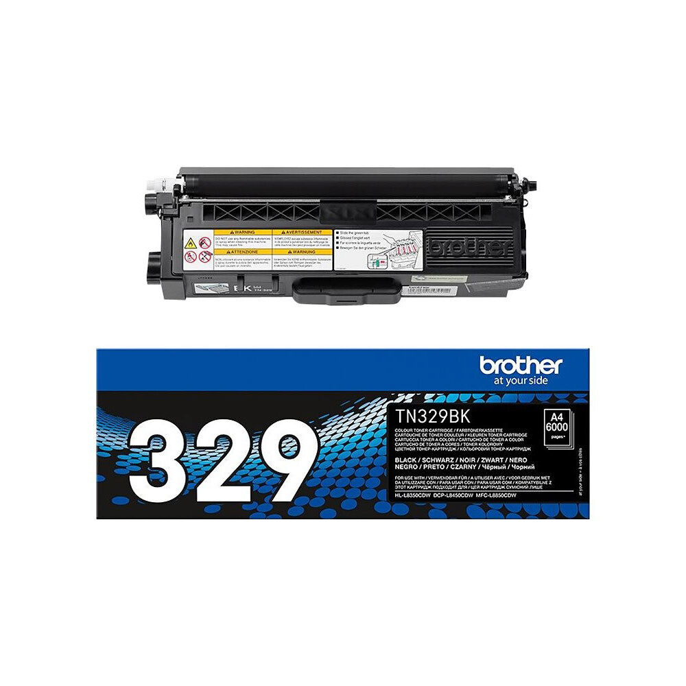 Brother Brother TN329BK - svart - original - tonerkassett