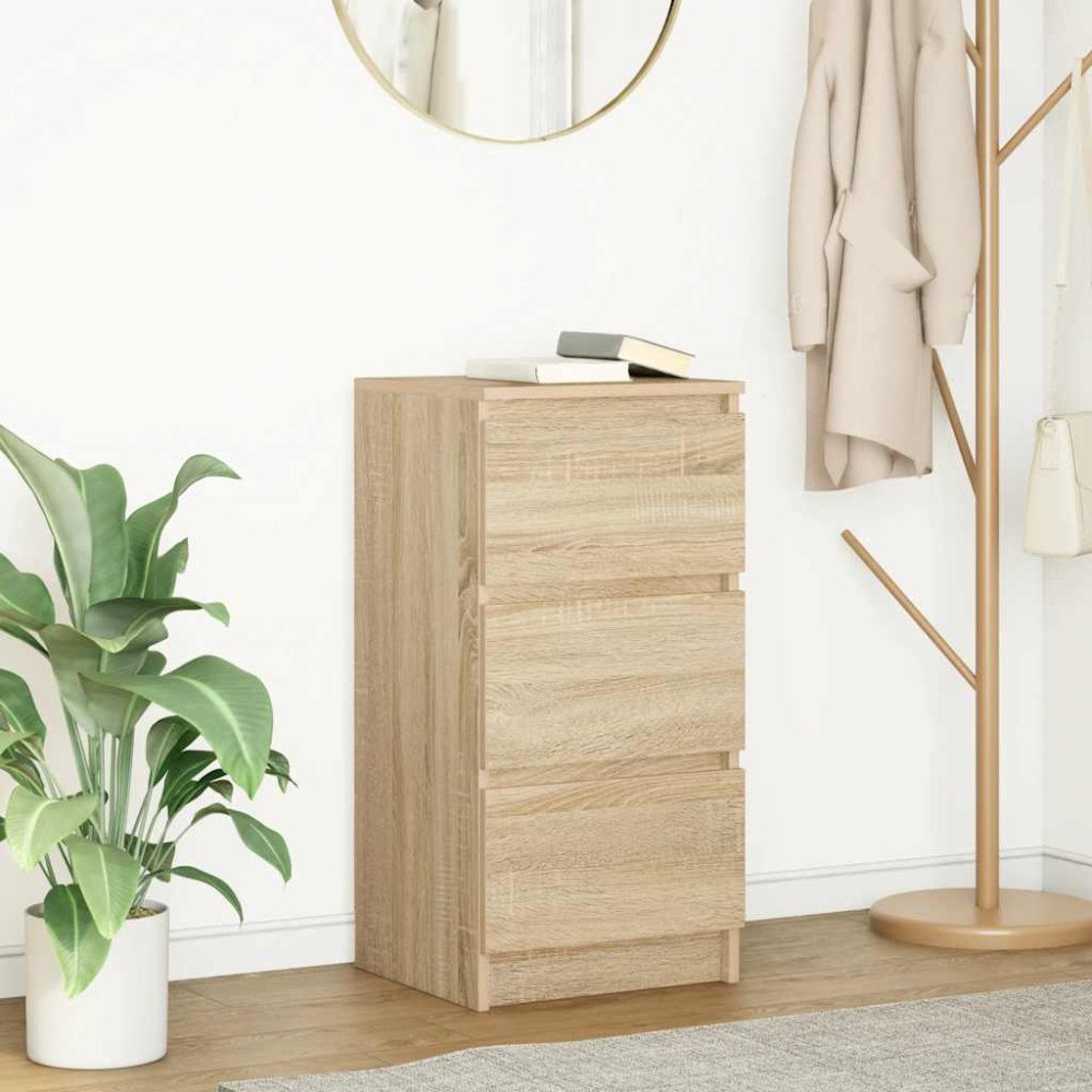 vidaXL Skänk Sonoma ek 37,5x35x76 cm konstruerat trä