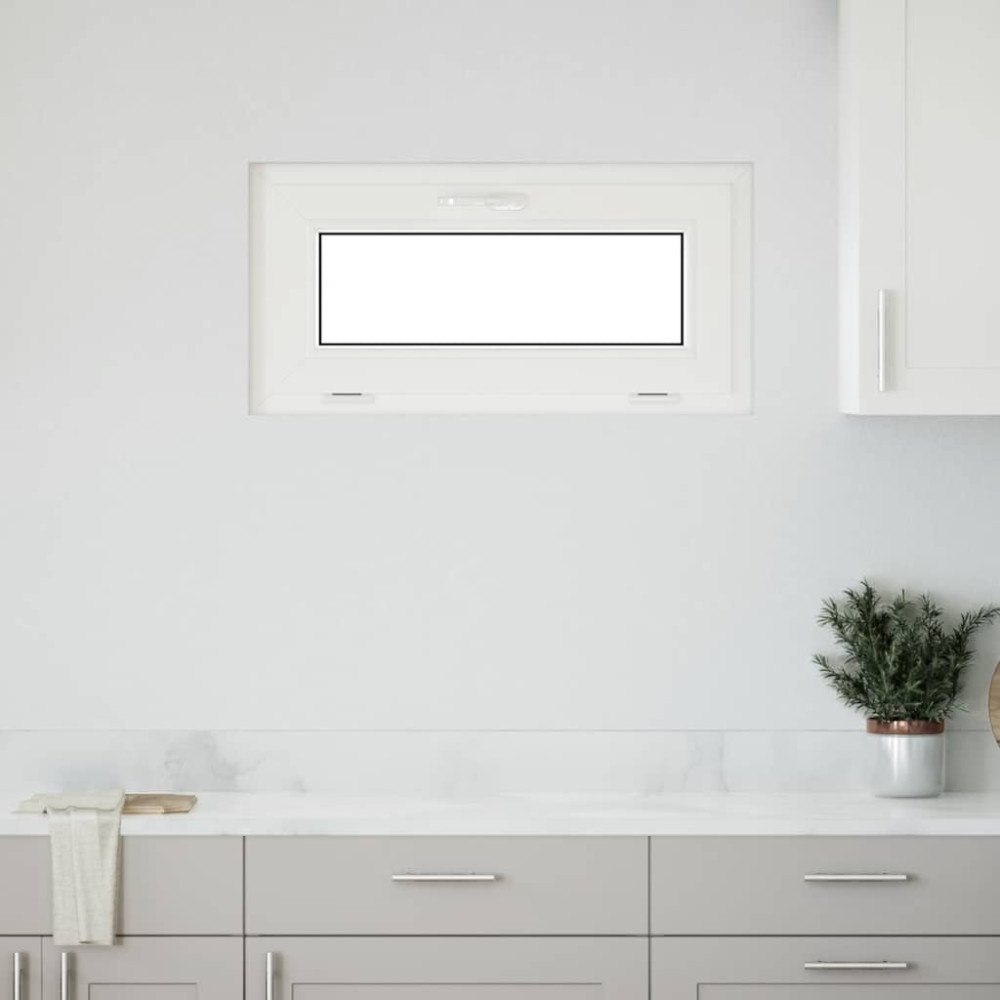 vidaXL Källarfönster "RISOR" 80x40 cm lutbart 2 glas antracit