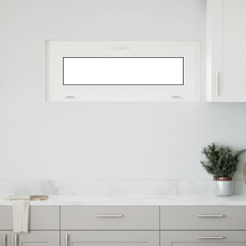 vidaXL Källarfönster "RISOR" 100x40 cm lutbart 2 glas antracit