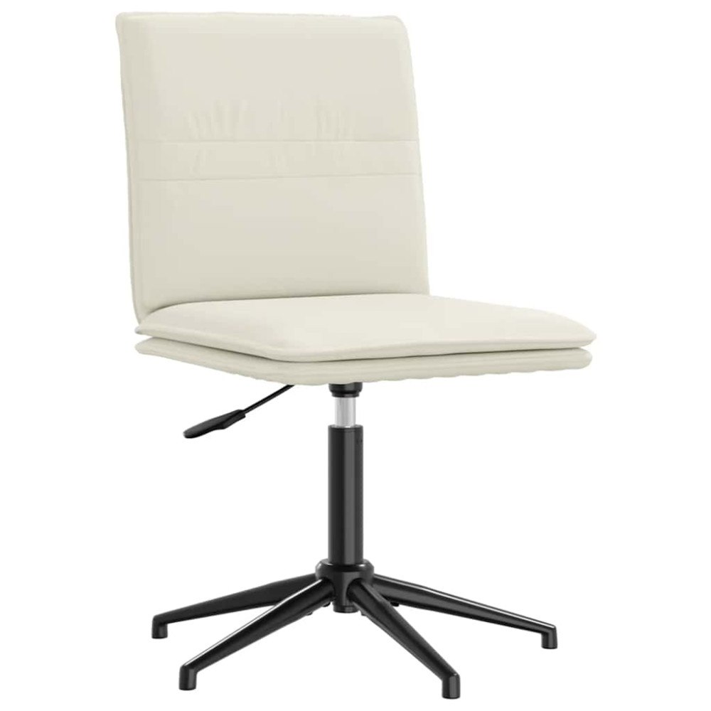 vidaXL Matstol gräddvit sammet