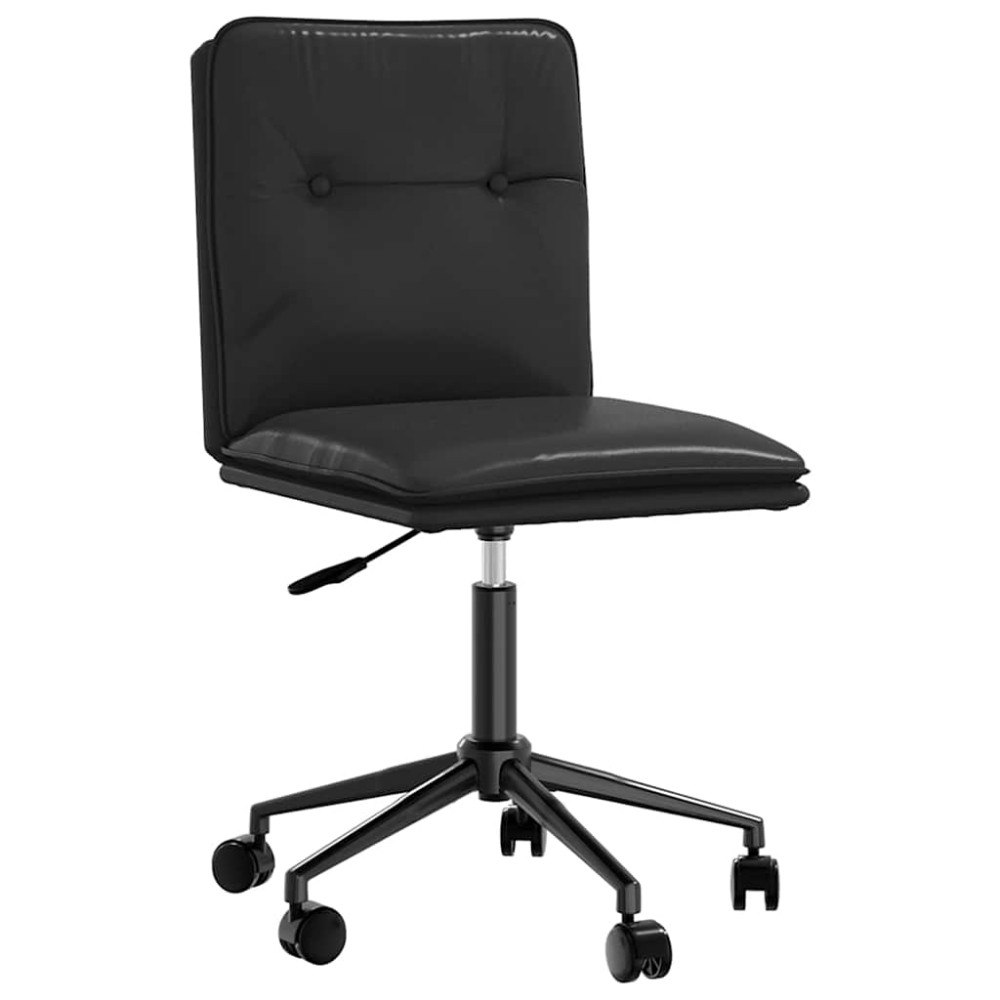 vidaXL Matstol svart konstläder