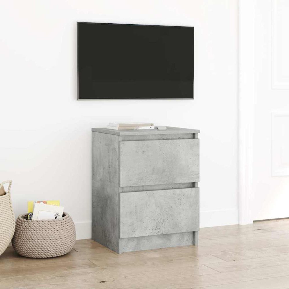 vidaXL TV-bänk betonggrå 40x35x54 cm konstruerat trä