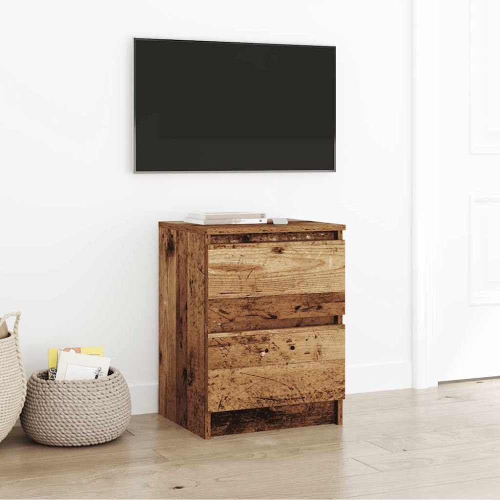vidaXL TV-bänk gammalt trä 40x35x54 cm konstruerat trä