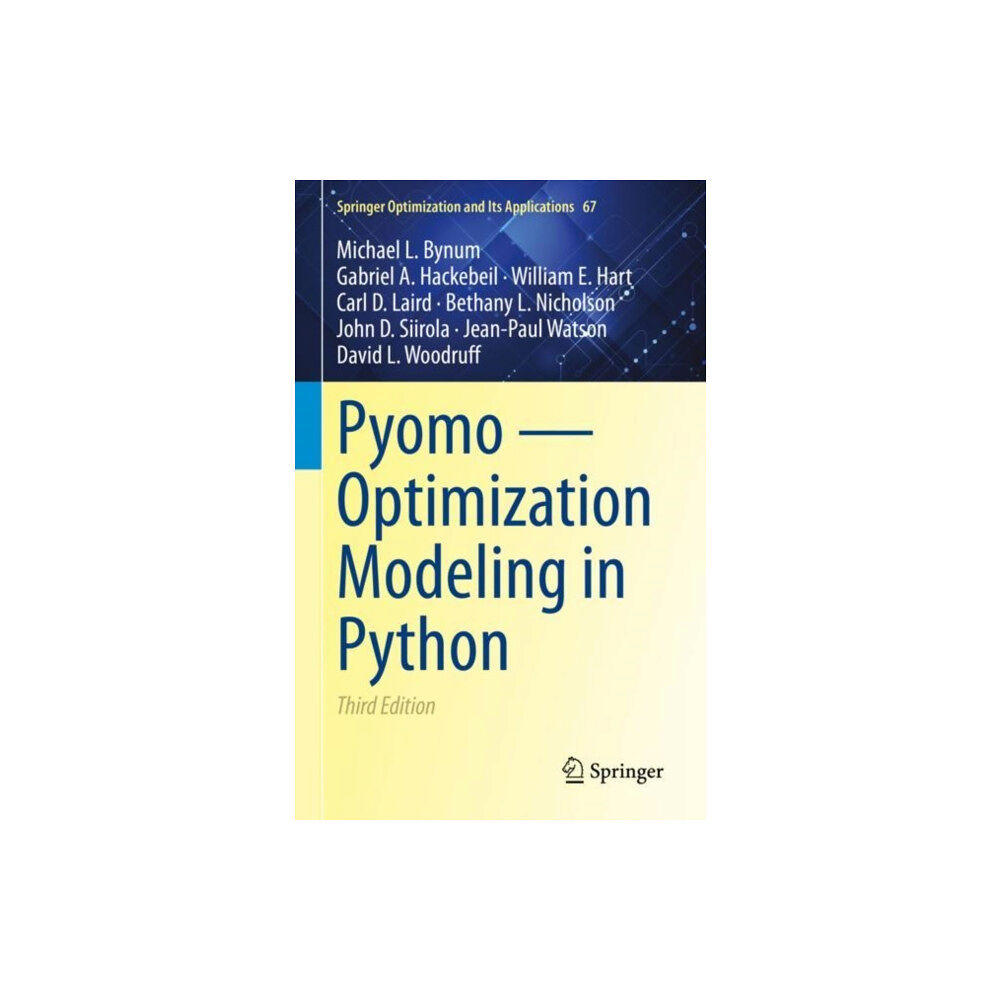 Springer Nature Switzerland AG Pyomo — Optimization Modeling in Python (inbunden, eng)