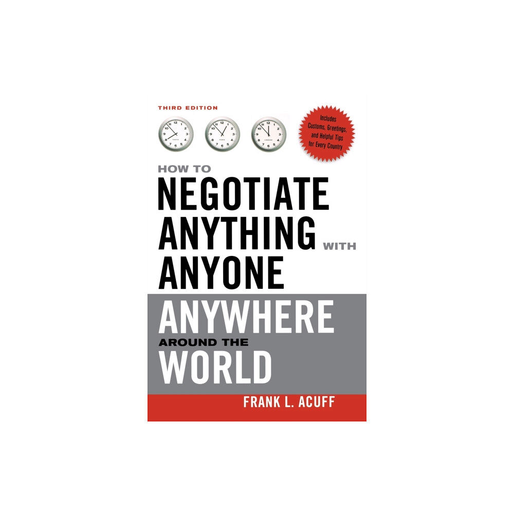 HarperCollins Focus How to Negotiate Anything with Anyone Anywhere Around the World (häftad, eng)