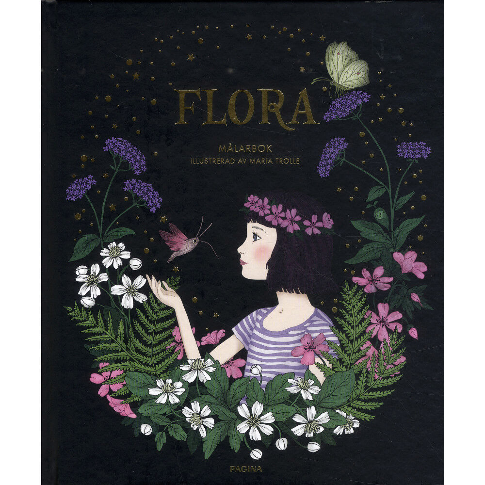 Pagina Flora : målarbok (inbunden)