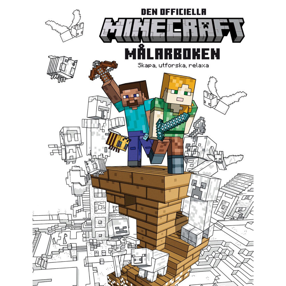 Tukan Förlag Minecraft. Den officiella målarboken : Skapa, utforska, relaxa (häftad)