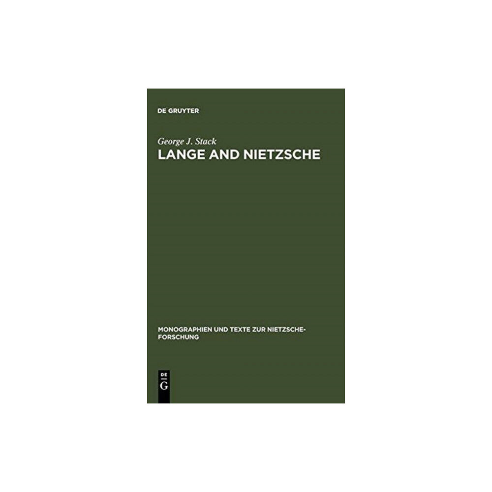 De Gruyter Lange and Nietzsche (inbunden, eng)