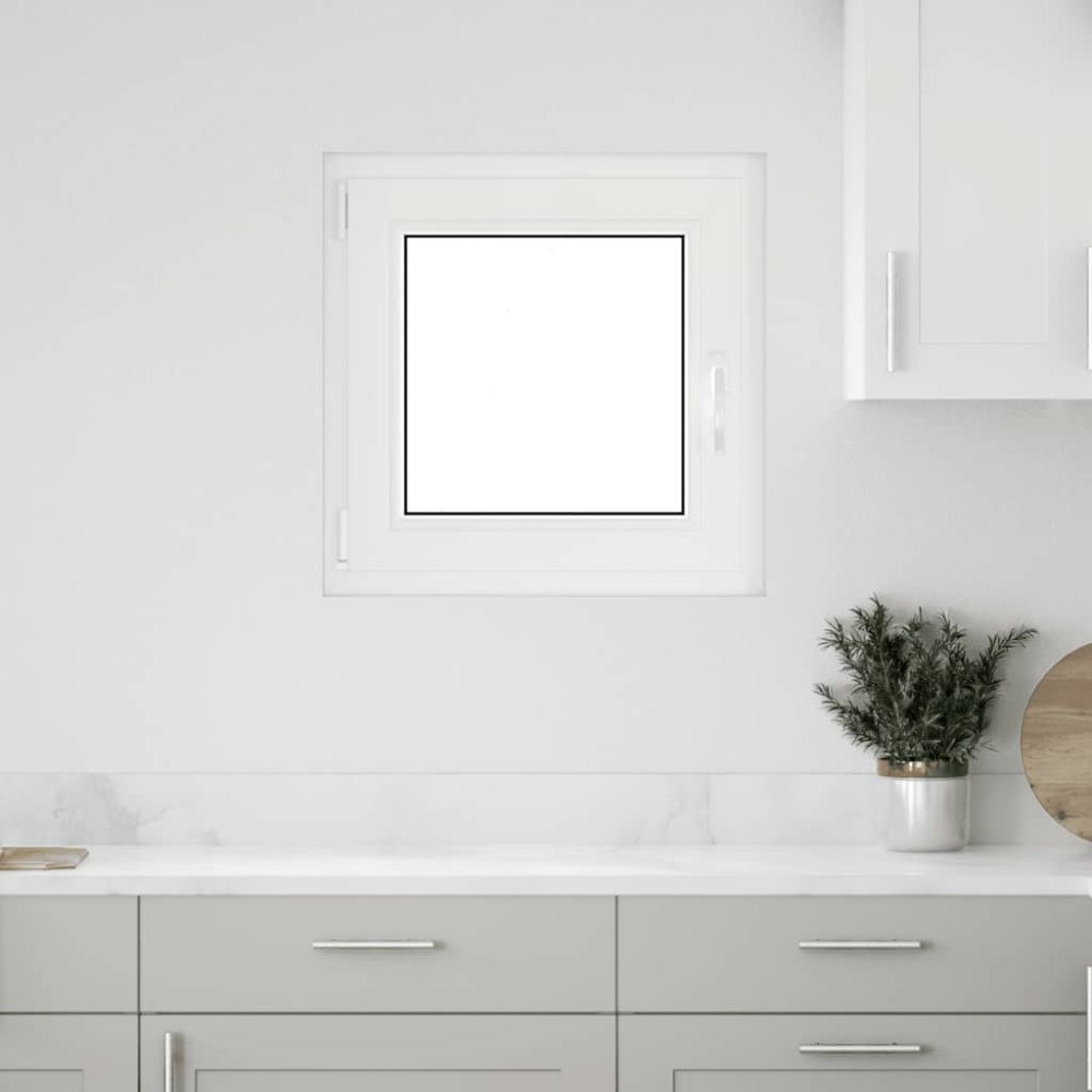 vidaXL Källarfönster RISOR 60x60 cm tilt&turn DIN vänster vit